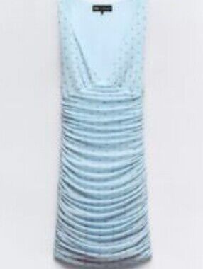 Zara Ruched Dress * Med *NWT